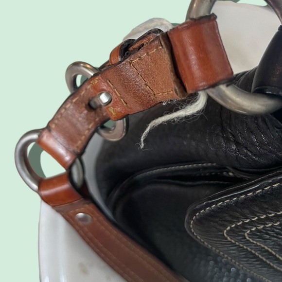 COACH 8A41 Chelsea Black Pebbled Leather Shoulder Handbag Purse Hobo - Picture 12 of 14